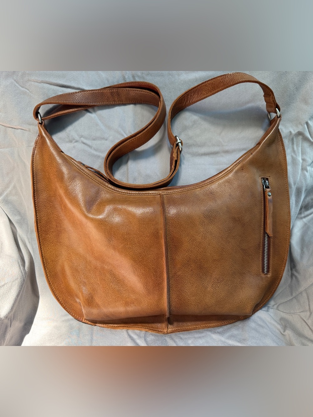 Latico Cognac Jackson Leather Crossbody Bag